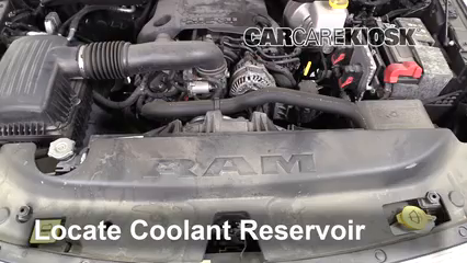 2019 Ram 1500 Big Horn 5.7L V8 Crew Cab Pickup Refrigerante (anticongelante) Controlar nivel de líquido